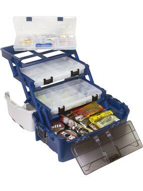 Versatile Hybrid Hip Tackle Box with Stowaway Compartments for Fishing Gear